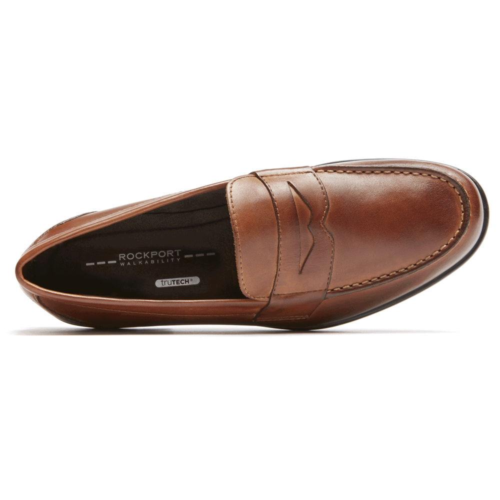 Mocasines Rockport Hombre Mexico - Classic Penny Marrom - XQDKP5768